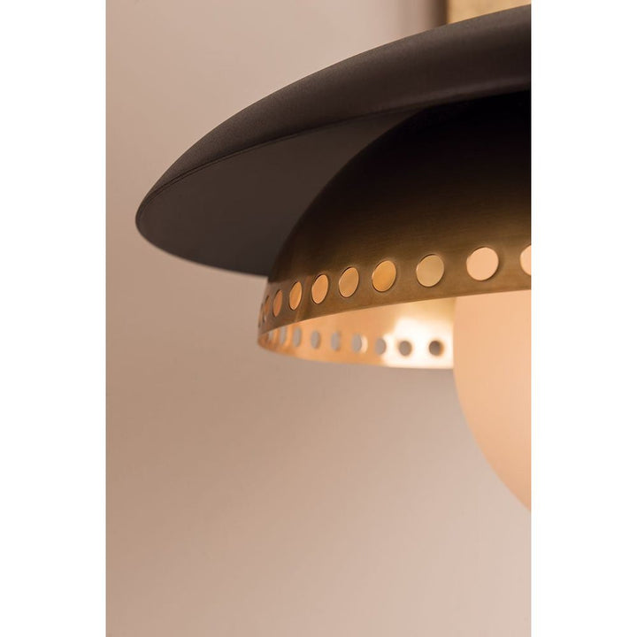 Herkimer 1 Light Wall Sconce Aged Brass