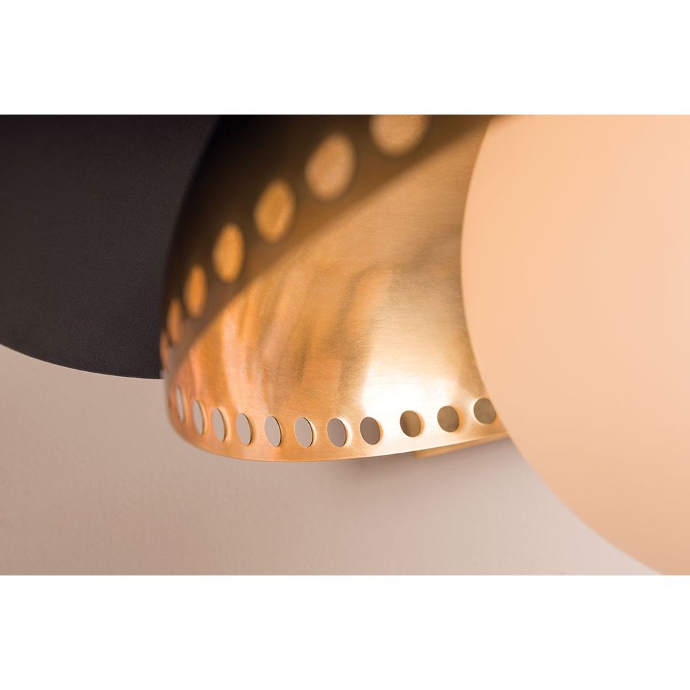 Herkimer 1 Light Wall Sconce Aged Brass