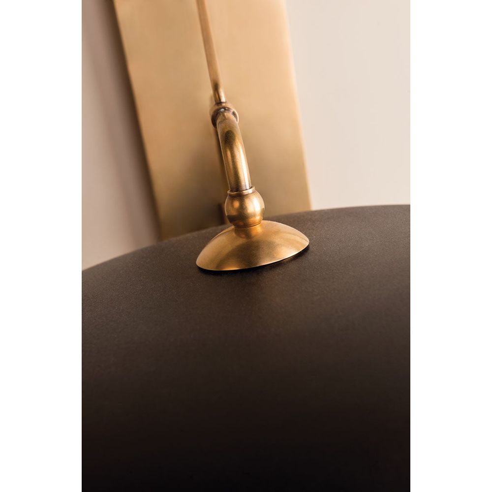 Wall Lighting Herkimer 1 Light Wall Sconce Aged Brass