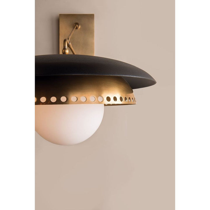 Herkimer 1 Light Wall Sconce Aged Brass
