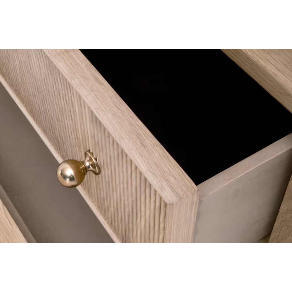 Highland Open Shelf 2-Drawer Nightstand