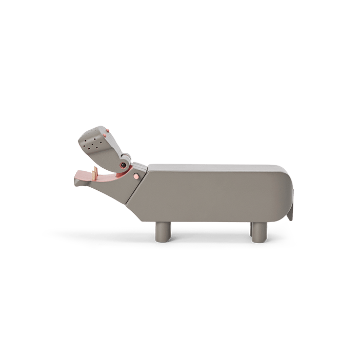 Kay Bojesen Liliput Hippo, Grey, H: 2.4"