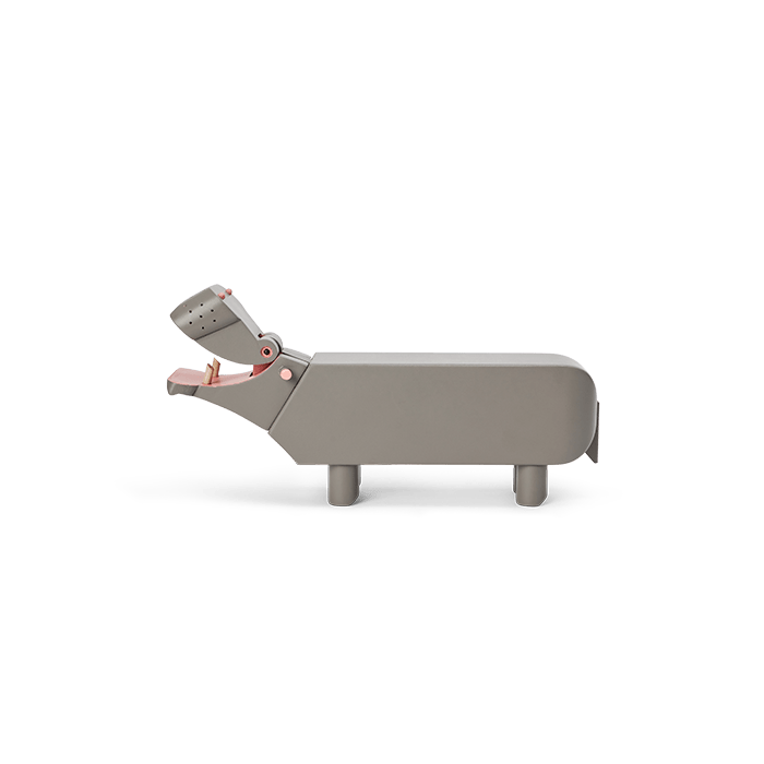 Kay Bojesen Hippo, Grey, H: 3.5"