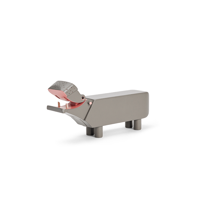 Kay Bojesen Liliput Hippo, Grey, H: 2.4"