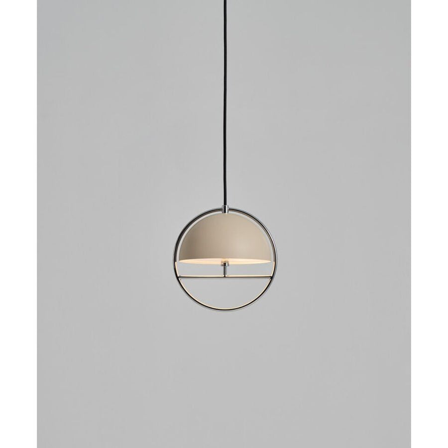 Pendants Huan Pendant Small - Oatmeal/Chrome - Steel, Glass