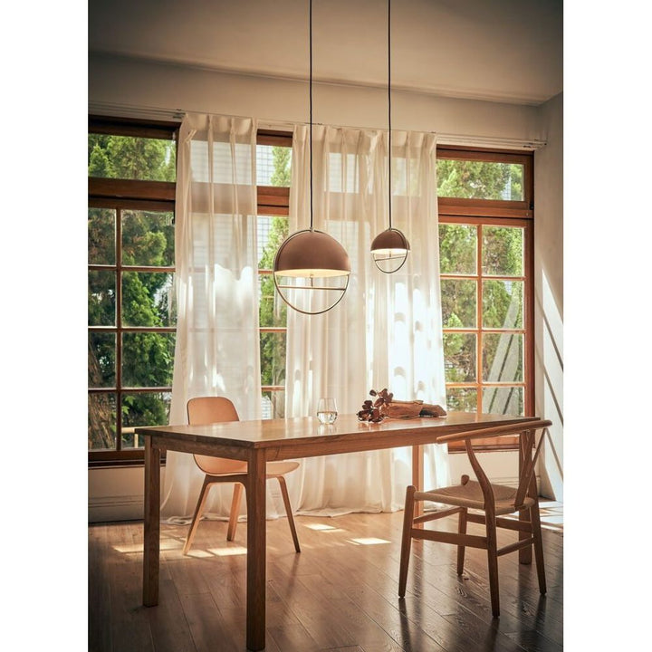 Pendants Huan Pendant Large - Cocoa/Chrome - Steel, Glass