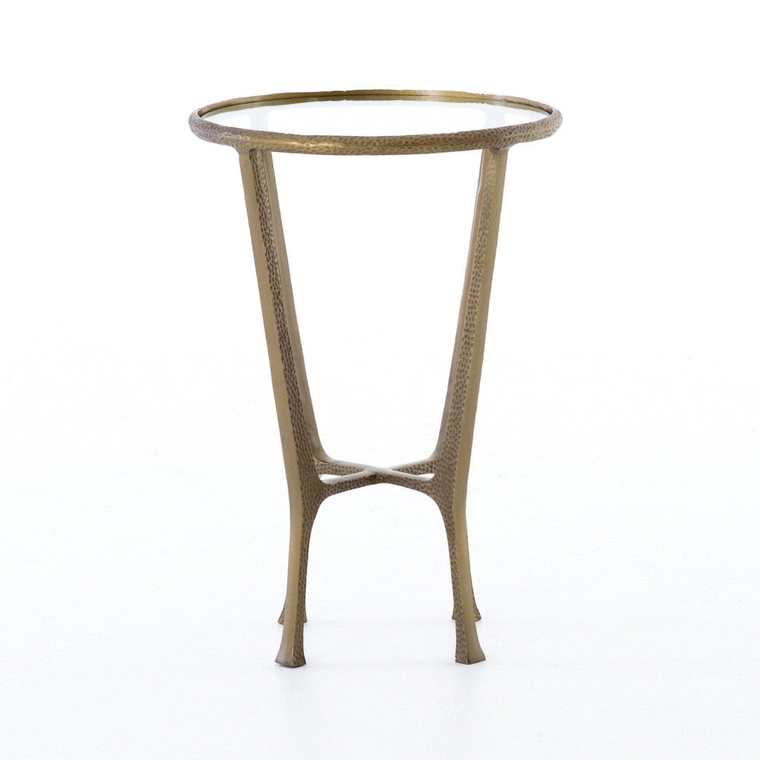 Milton End Table - Aged Brass