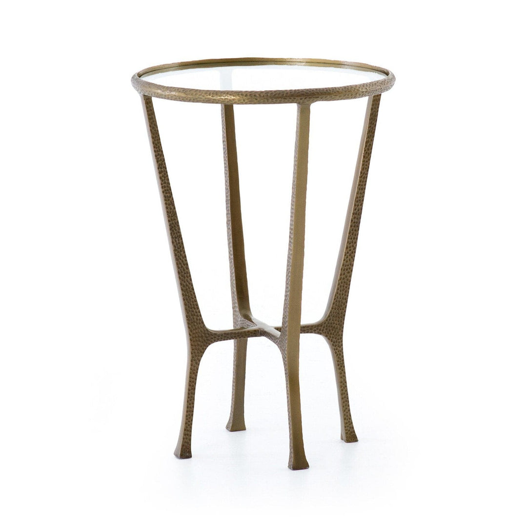 Milton End Table - Aged Brass