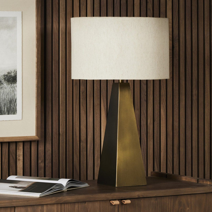 Leonard Table Lamp - Dark Antique Brass