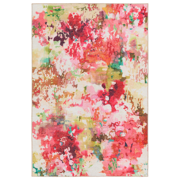 Vibe by Jaipur Living Rouge Indoor/Outdoor Floral Pink/ Multicolor Area Rug (4'2"X6')