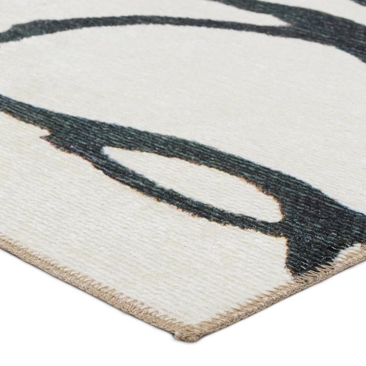 Vibe by Jaipur Living  Abstract White/ Gray Runner Rug (2'6"X8')