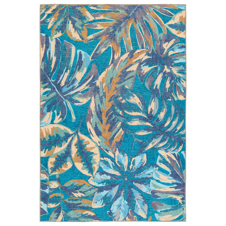 Vibe by Jaipur Living Cantania Powerloomed Indoor Floral Blue/ Beige Area Rug (9'X12')