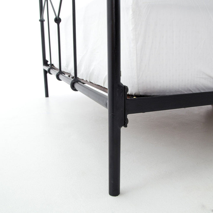 Alden Bed - Sandblasted Vintage Black- King