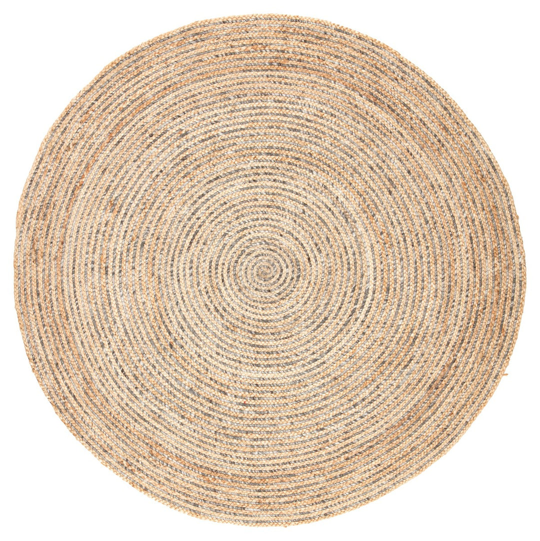 Jaipur Living Hastings Natural Solid Beige/ Gray Round Area Rug (6' RND)