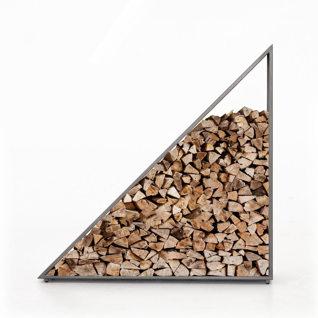 Soren Firewood Storage - Coated Gunmetal