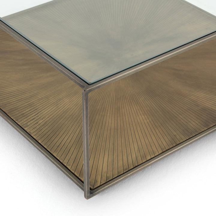Abel Sunburst Square Coffee Table-Four Hands-FH-IELE-140-Coffee Tables-4-France and Son