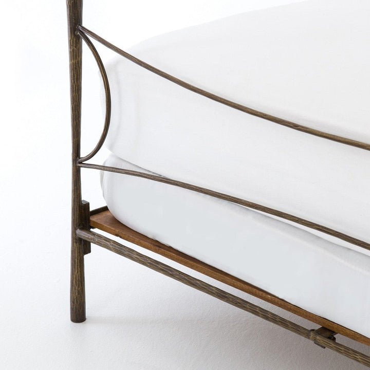 Alderwood Bed - Antique Brass - King