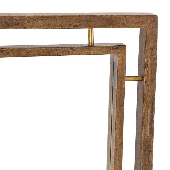 Harlow Floor Mirror - Weathered Acacia