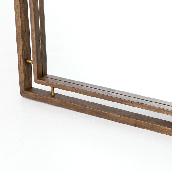 Harlow Floor Mirror - Weathered Acacia