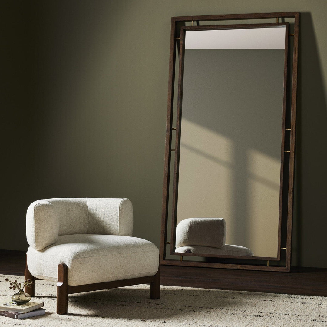 Harlow Floor Mirror - Weathered Acacia