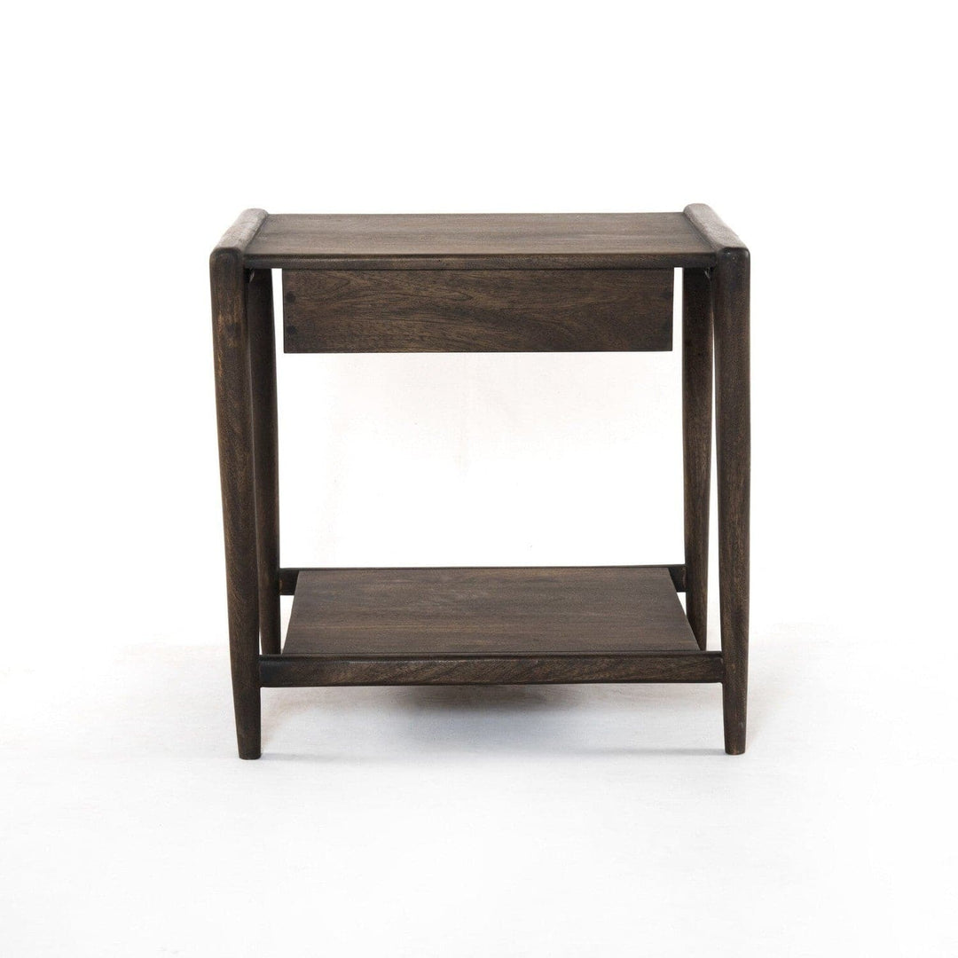 Mallory End Table - Aged Brown