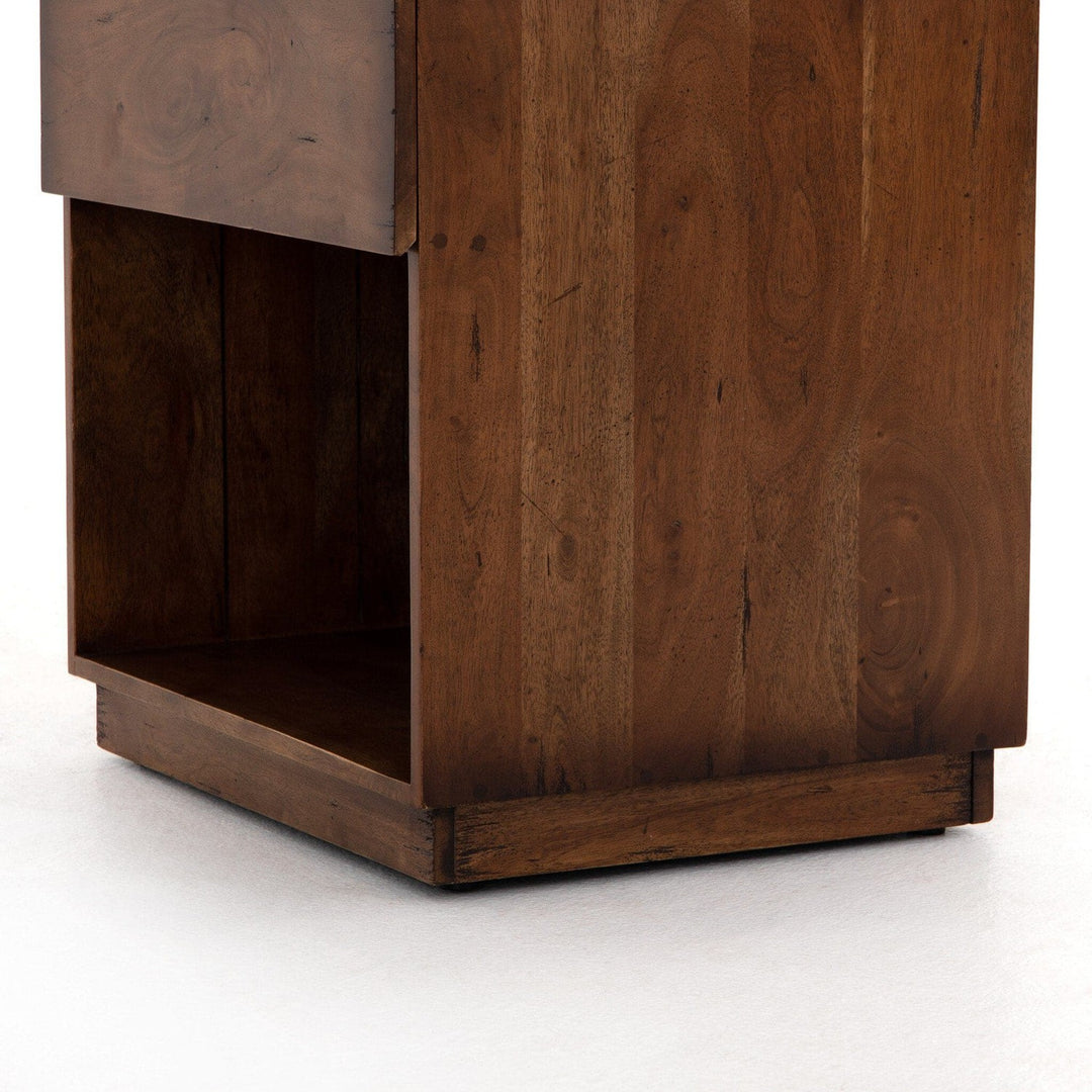 Harrington Nightstand - Burnt Fruitwood