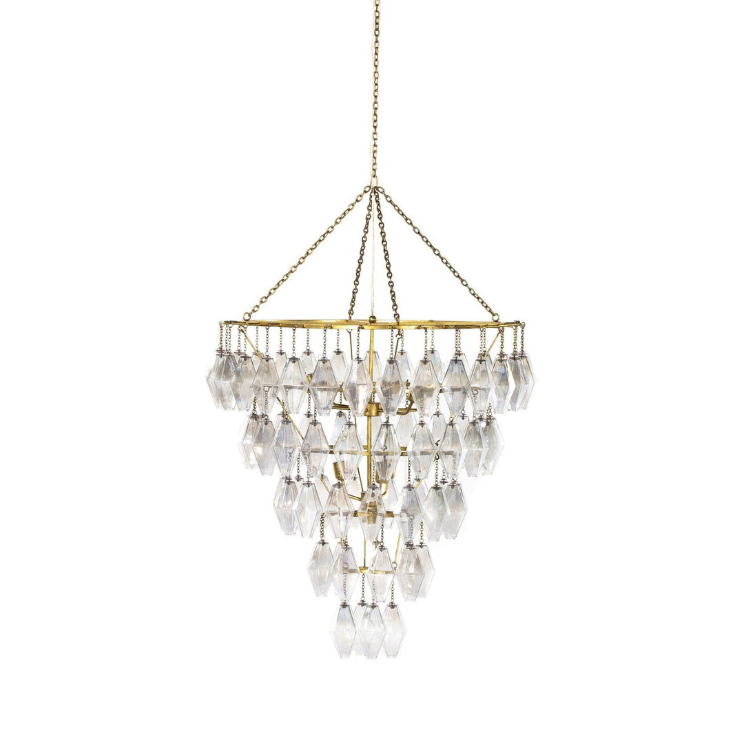 Rosalind Large Round Chandelier - Gold Leaf