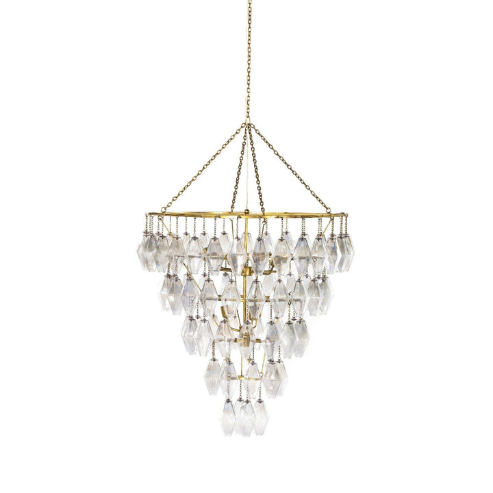 Rosalind Large Round Chandelier - Gold Leaf