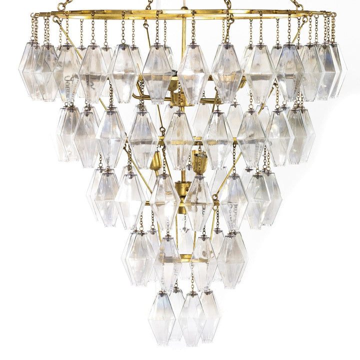 Rosalind Large Round Chandelier - Gold Leaf