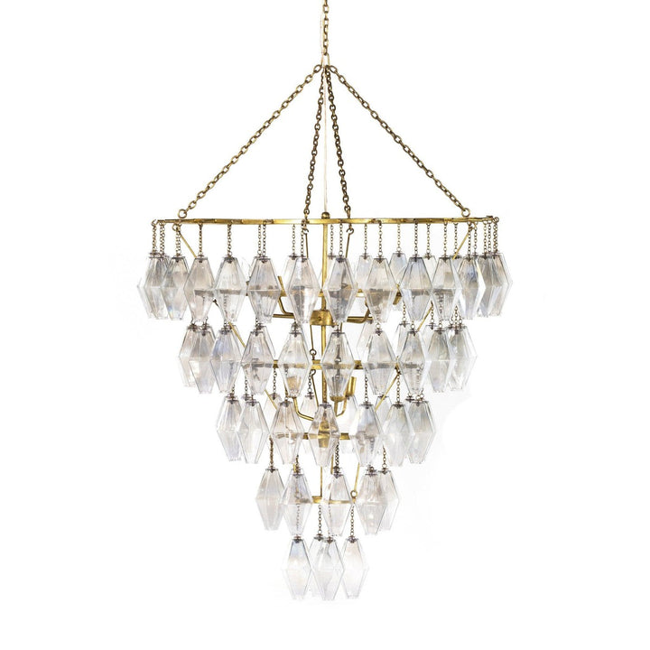 Rosalind Large Round Chandelier - Gold Leaf