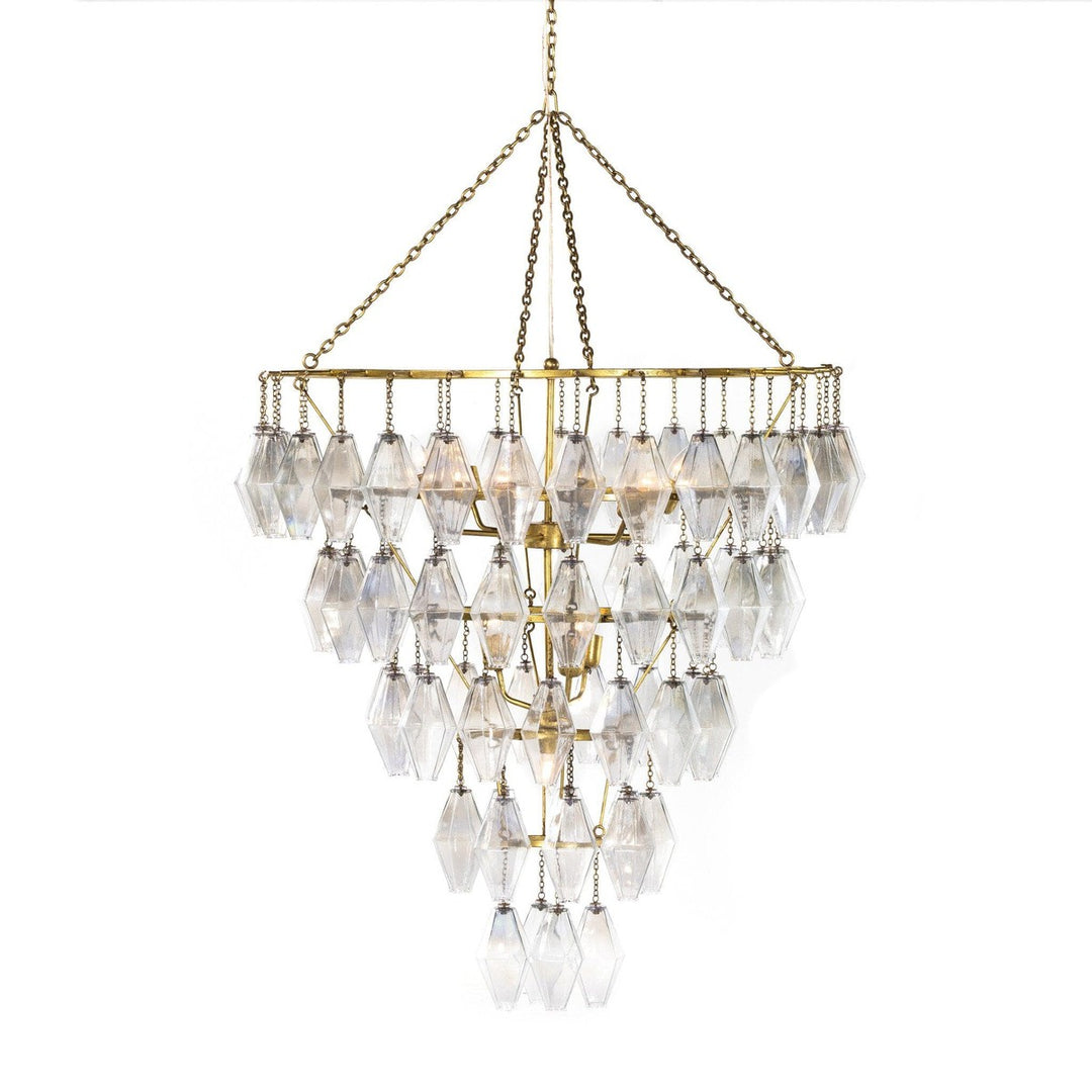 Rosalind Large Round Chandelier - Gold Leaf