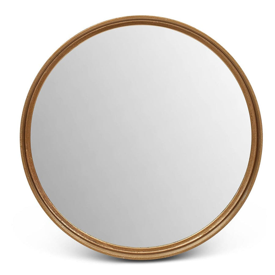 Samar Round Mirror-Urbia-URBIA-IJ-SAMAR-23-AB-MirrorsAntique Brass-23"-1-France and Son