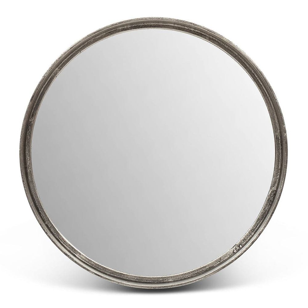 Samar Round Mirror-Urbia-URBIA-IJ-SAMAR-23-VS-MirrorsVintage Silver-23"-3-France and Son