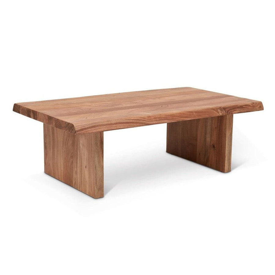 Additional view of Brooks 48" Coffee Table, featuring stained finish, solid wood, and low coffee-table height.