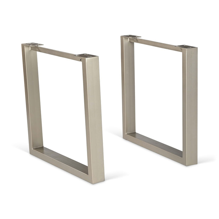 U Shaped Dining Table Base Set of 2