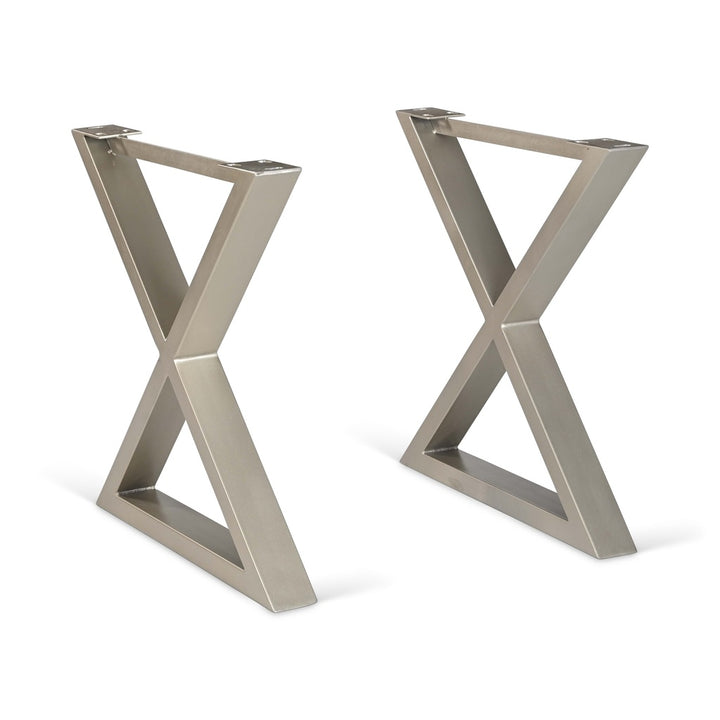 X Shaped Dining Table Base (Set of 2)