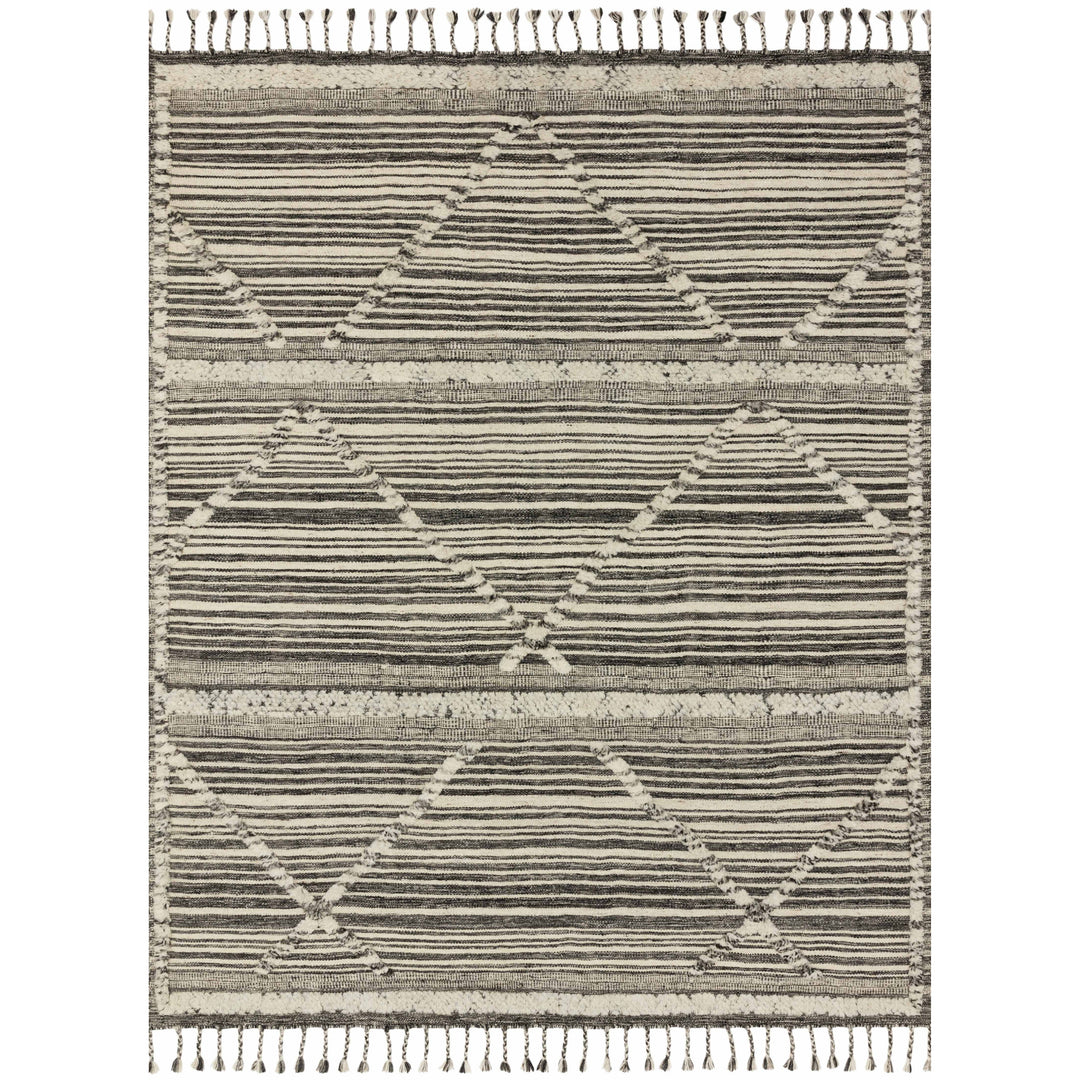 Loloi Iman Ivory / Charcoal 7'-9" x 9'-9" Area Rug