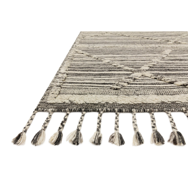 Loloi Iman Ivory / Charcoal 5'-6" x 8'-6" Area Rug