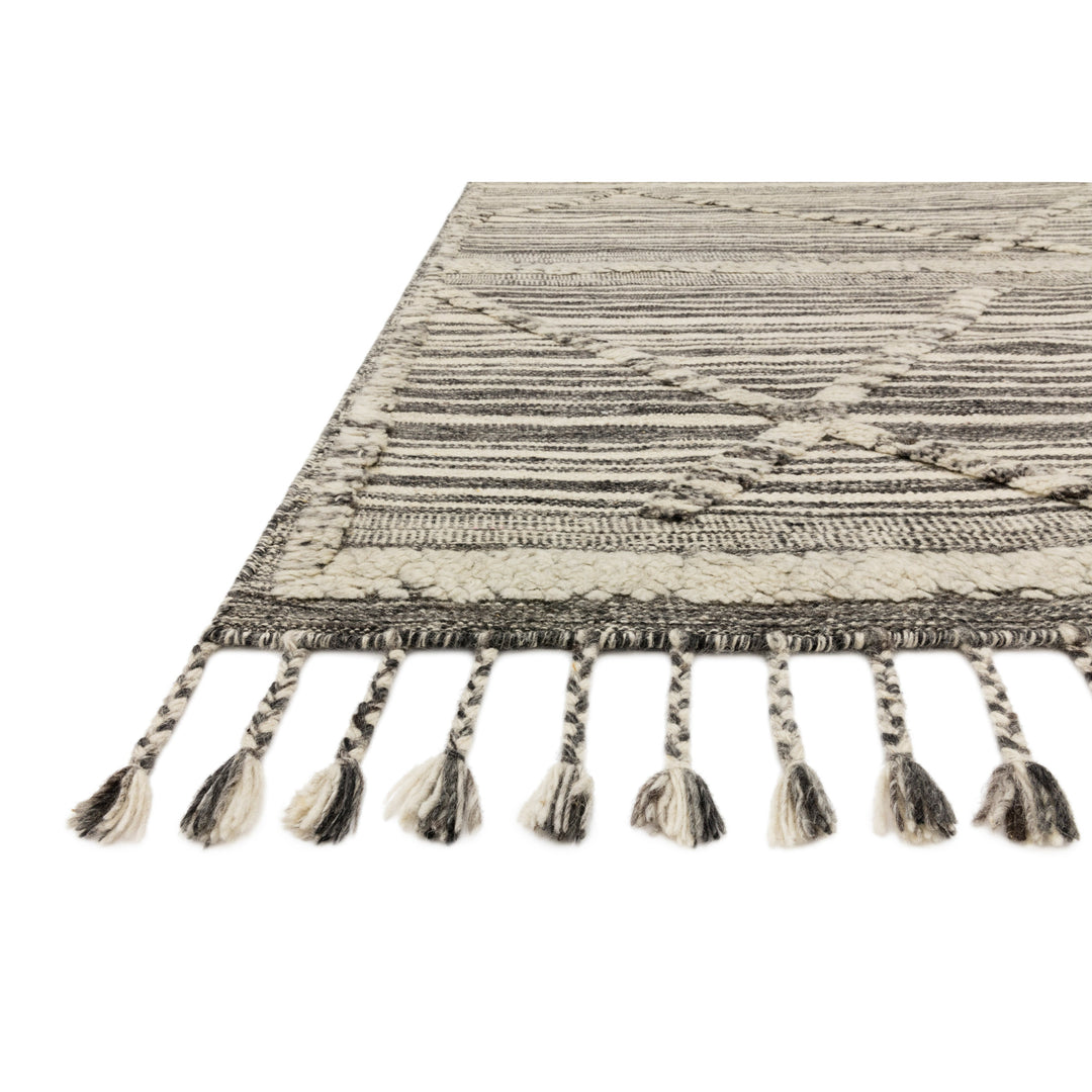 Loloi Iman Ivory / Charcoal 2'-0" x 3'-0" Accent Rug