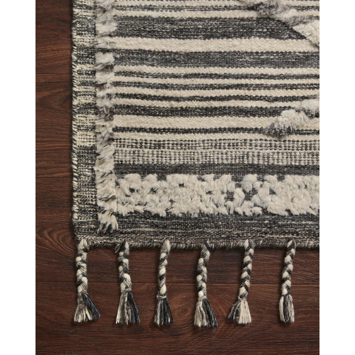 Loloi Iman Ivory / Charcoal 7'-9" x 9'-9" Area Rug