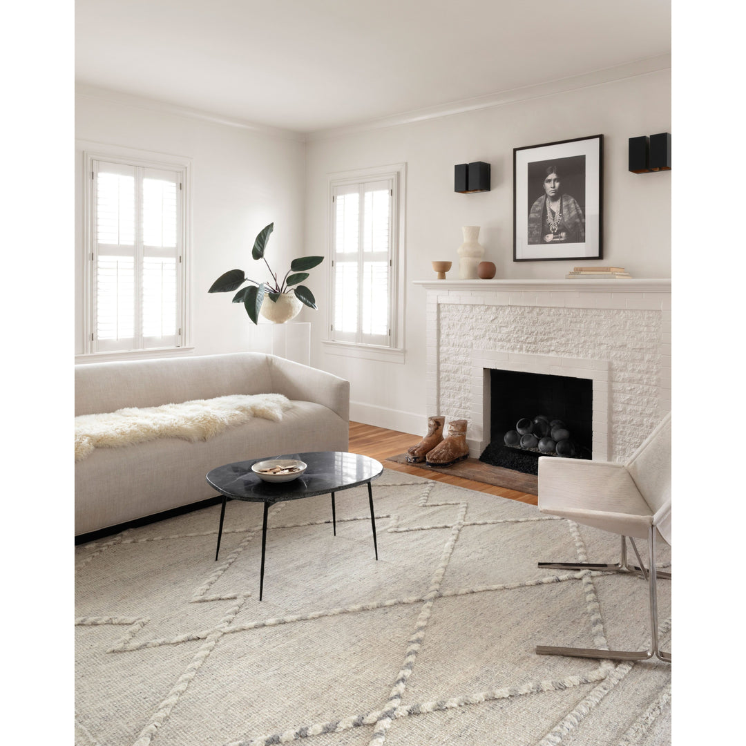 Loloi Iman Ivory / Lt. Grey 7'-9" x 9'-9" Area Rug