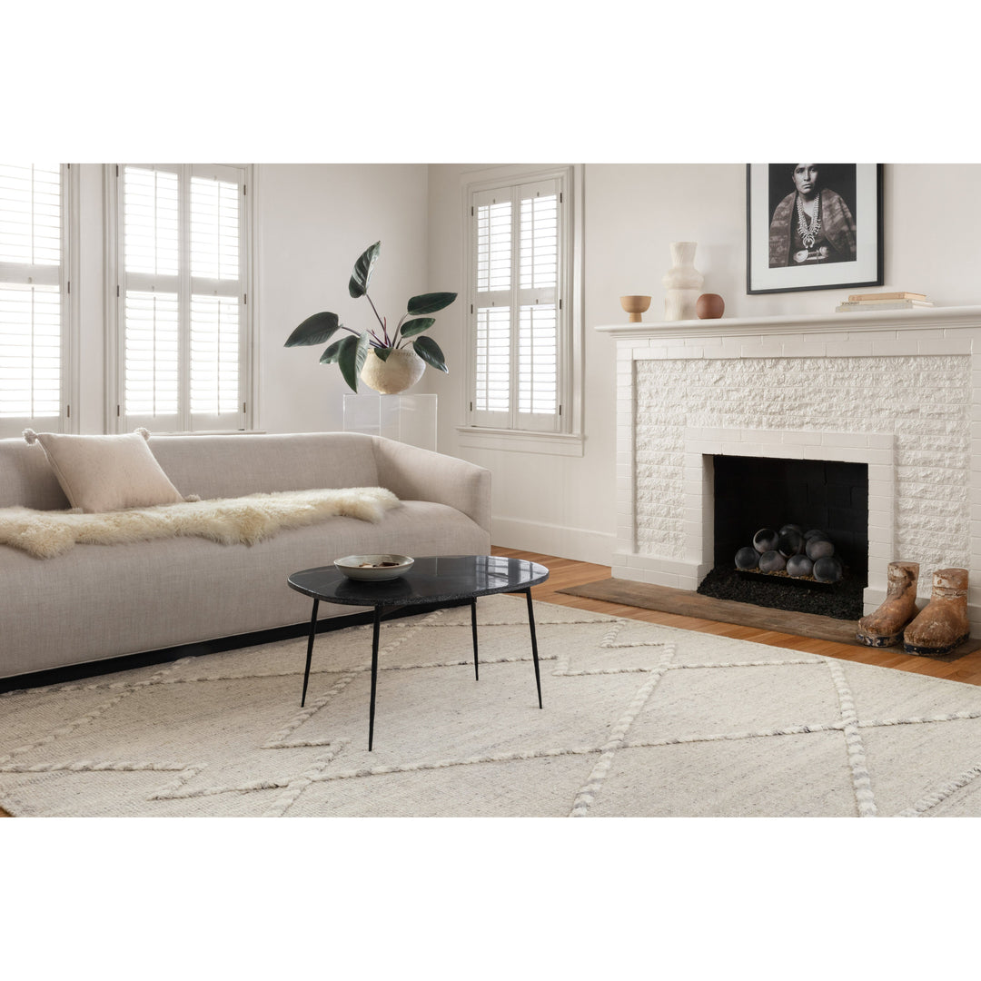 Loloi Iman Ivory / Lt. Grey 7'-9" x 9'-9" Area Rug