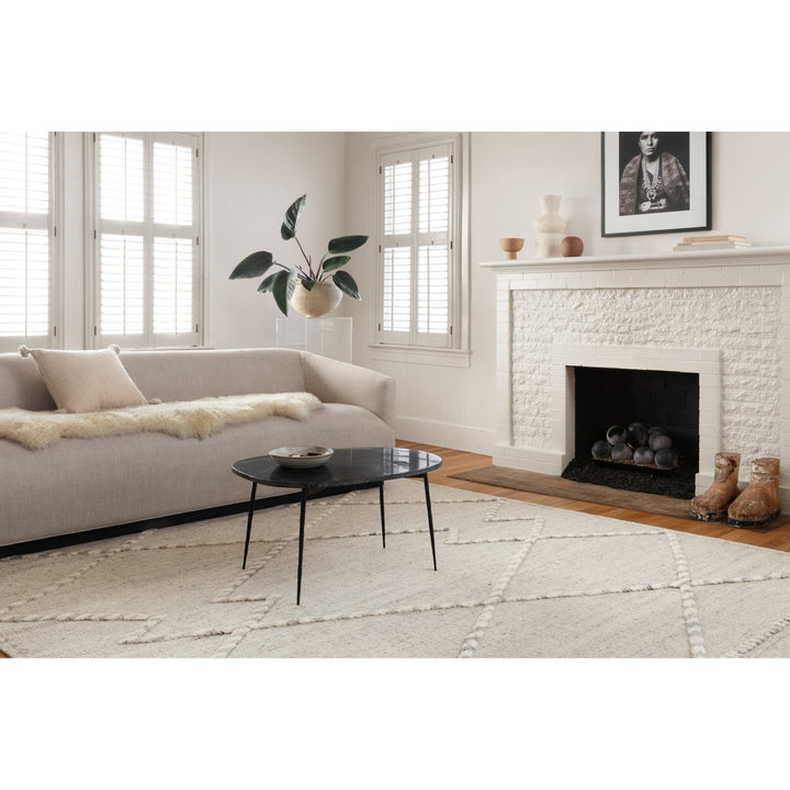 Loloi Iman Ivory / Lt. Grey 7'-9" x 9'-9" Area Rug