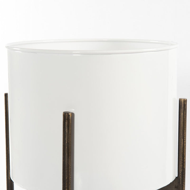 Zed Planter - Small - White High Gloss