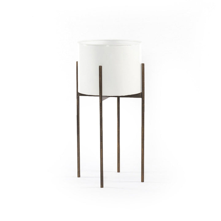 Tavish Planter - White High Gloss