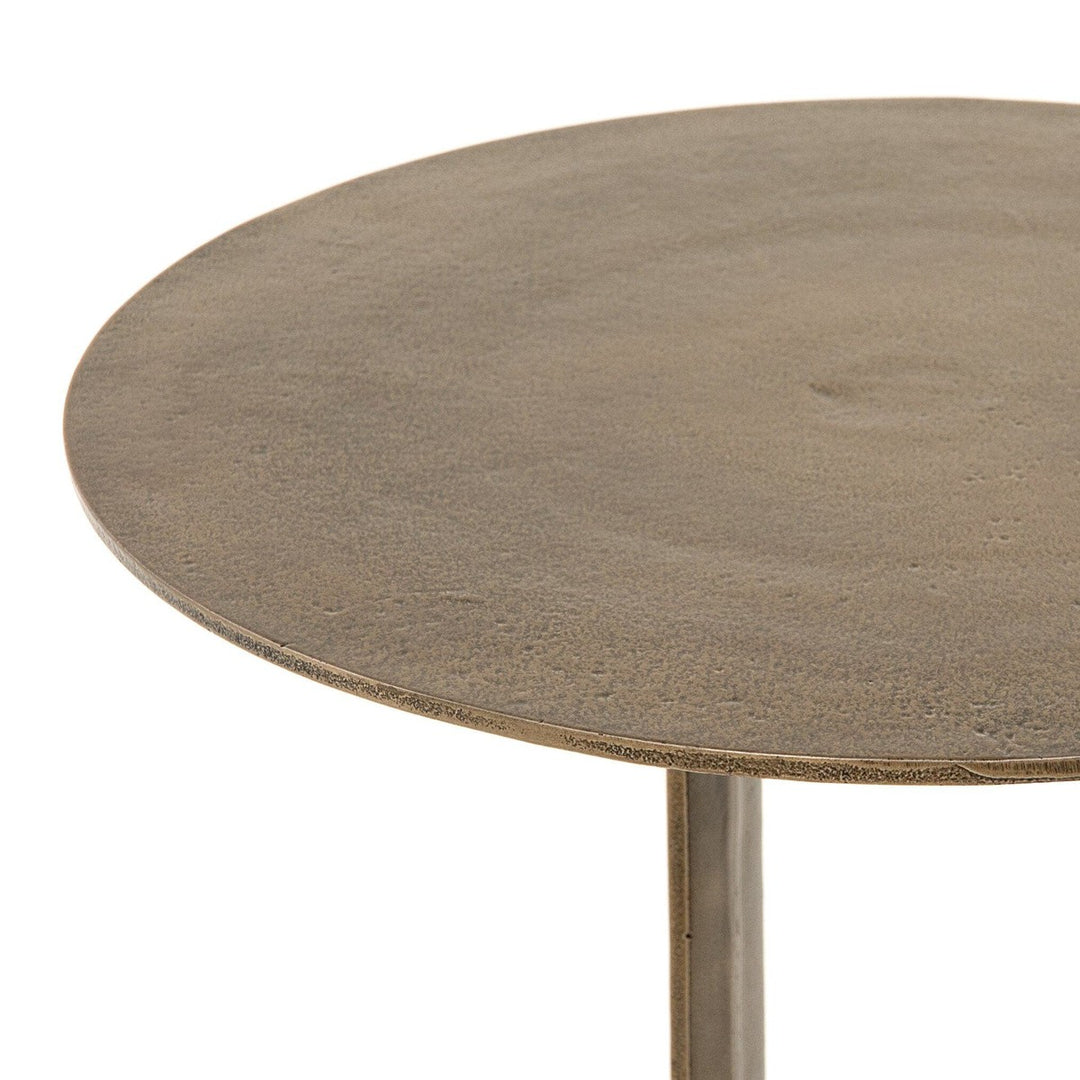 Shelton End Table - Aged Bronze