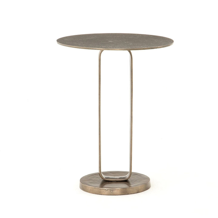 Shelton End Table - Aged Bronze