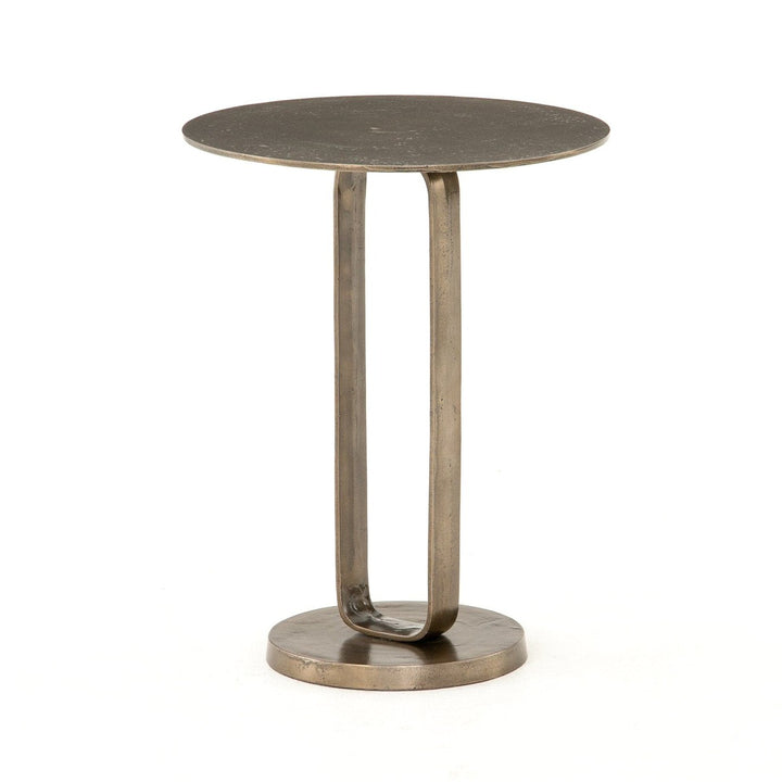 Shelton End Table - Aged Bronze