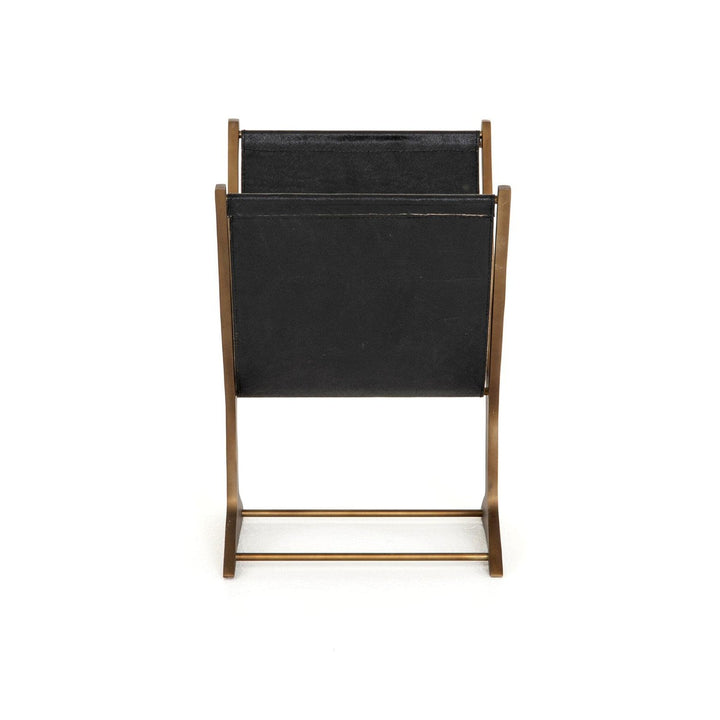 Lyndon Magazine Rack - Rustic Brass