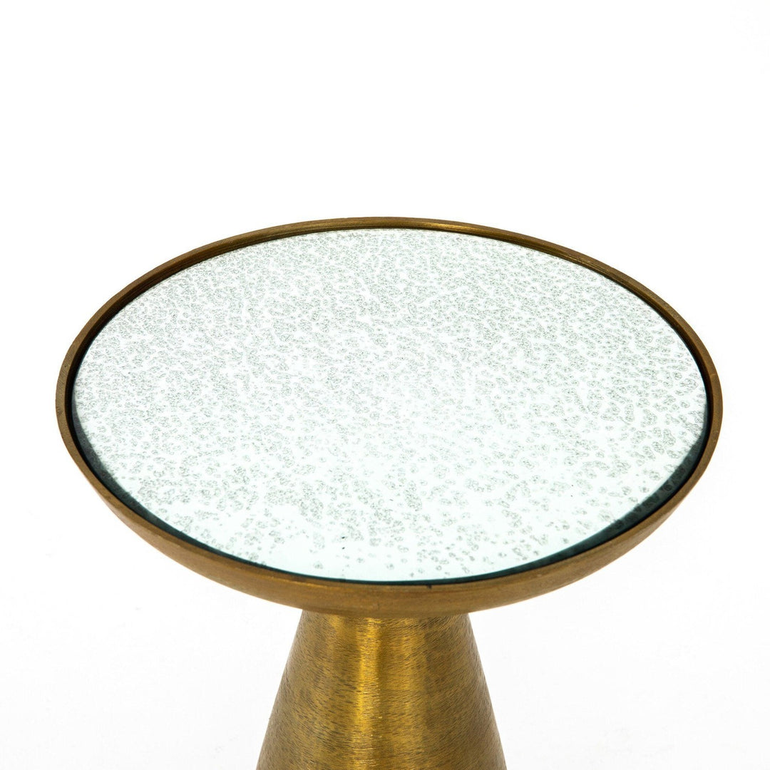 Blythe Mod Pedestal Table - Ash Glass